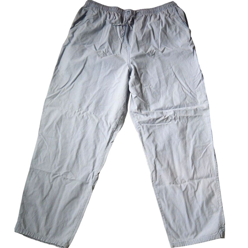 Falls Creek women's plus 18w vintage light blue drawstring elastic waist pants